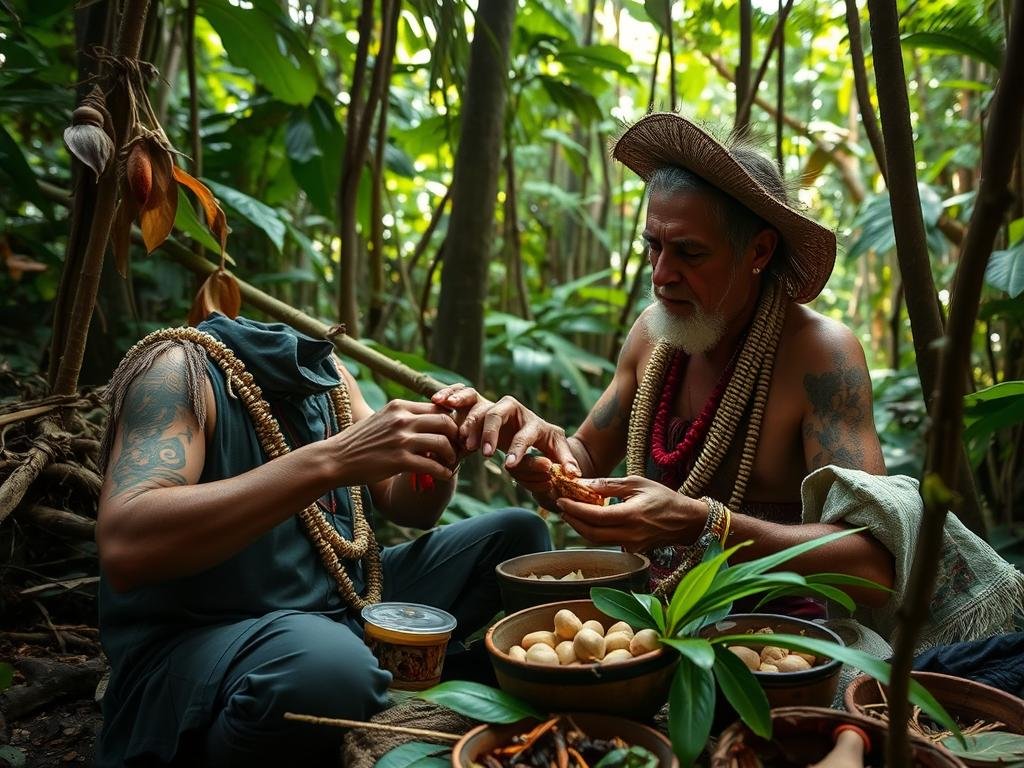 A South American curandero working with ayahuasca and other plant medicines