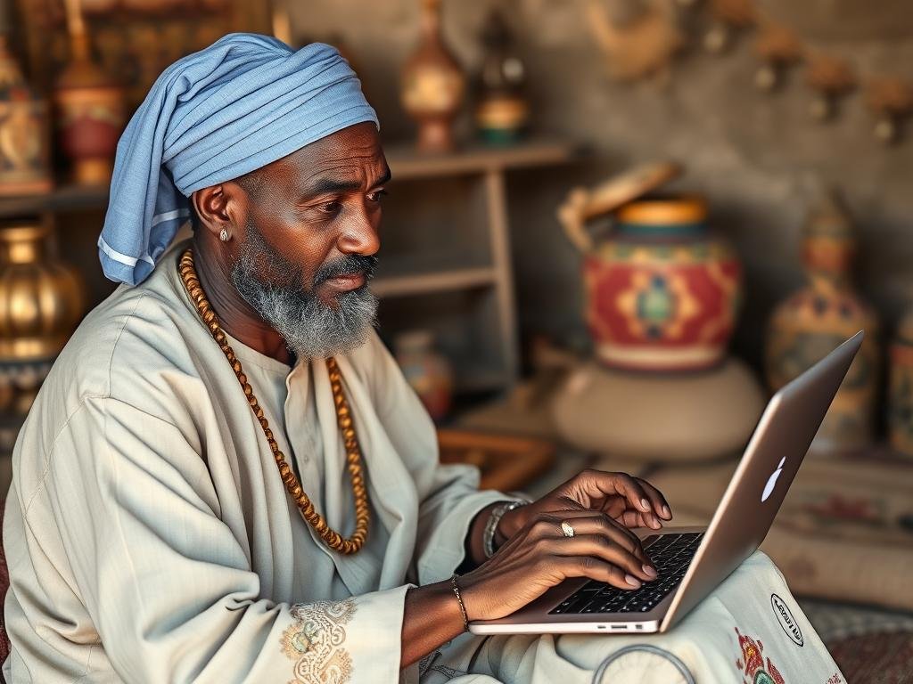 A Sudanese practitioner offering online consultations