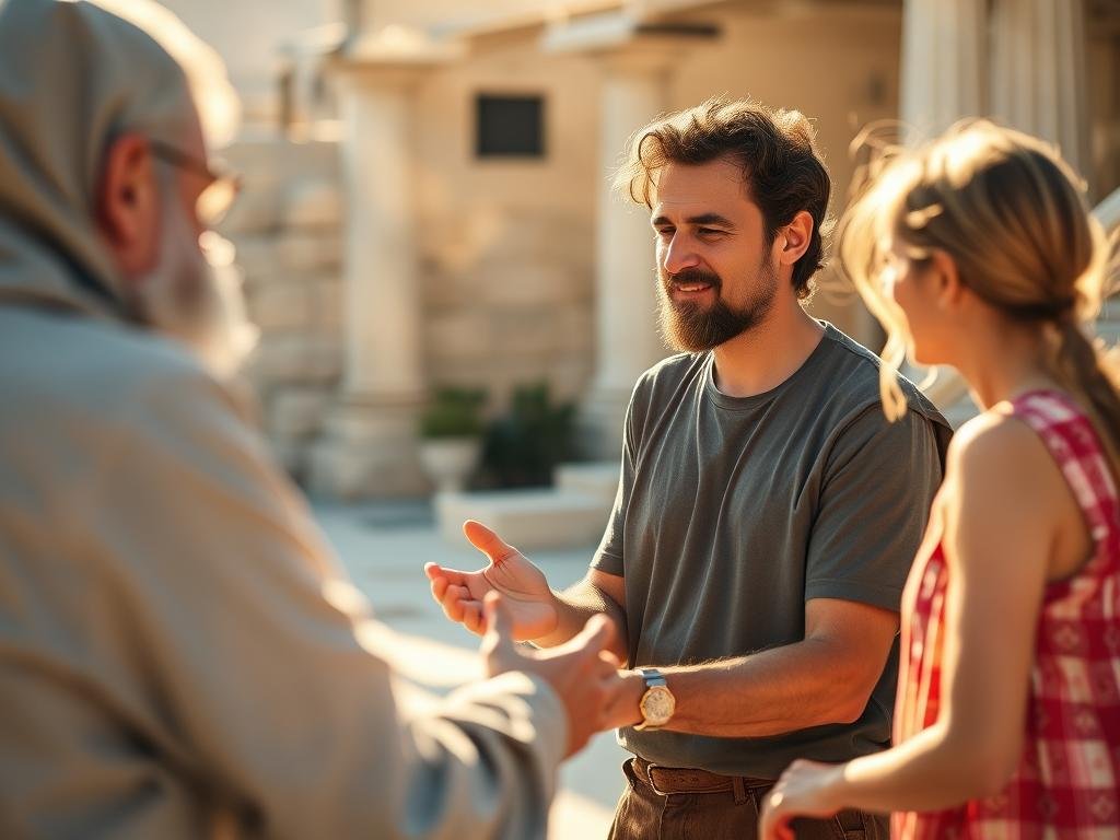 A person following through with personal actions after a marriage spell in Greece