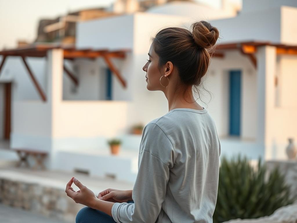 A person meditating and reflecting before seeking marriage spell services in Greece