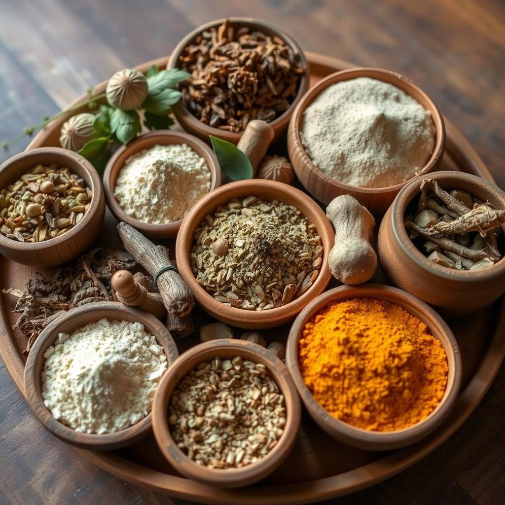 Collection of herbal medicines used by Native Healers