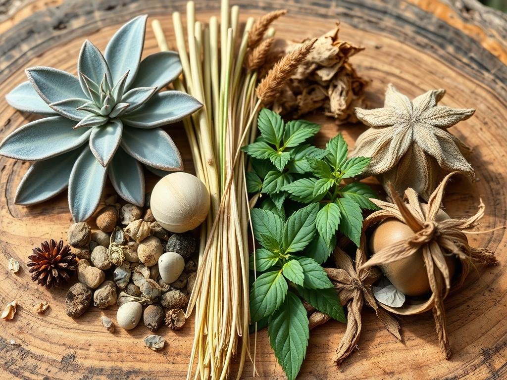 Collection of medicinal plants used by Native Healers in North America