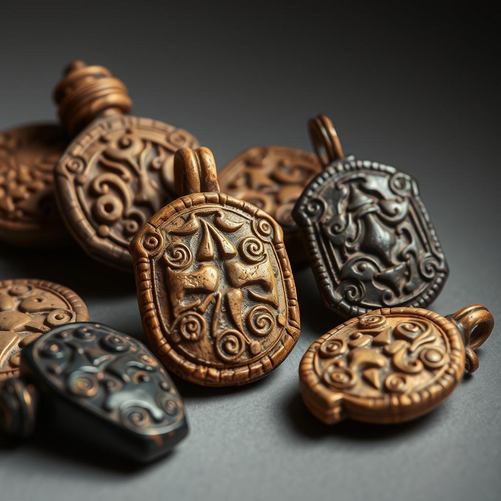 Handcrafted amulets from Sudan used in protection spells