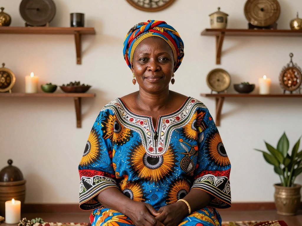 Mama Zara, a Powerful Love Spell Caster From Africa In USA, in her consultation space